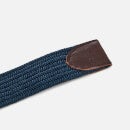 Polo Ralph Lauren Men's Braided Fabric Stretch Belt - Navy - L - Blue