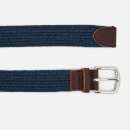 Polo Ralph Lauren Men's Braided Fabric Stretch Belt - Navy - L - Blue