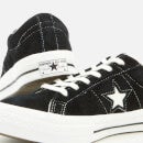 Converse One Star Ox Trainers - Black/White/White