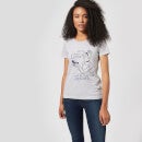 T-Shirt Femme Amour et Chaussures - Cendrillon (Princesse Disney) - Gris