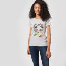 T-Shirt Femme Amour Hippie Mickey & Minnie Mouse (Disney) - Gris