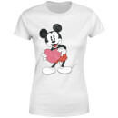 Disney Mickey Mouse met Hart Dames T-shirt - Wit