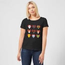 Star Wars Valentine's Pixel Montage Women's T-Shirt - Black
