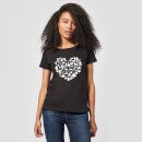 T-Shirt Star Wars Valentine's Heart Montage - Nero - Donna