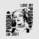 T-Shirt Femme Harley Quinn Love Puddin - Suicide Squad (DC Comics) - Gris