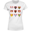 T-Shirt Femme Cœurs Pixels (Star Wars) - Blanc