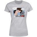 Camiseta Star Wars "Leia y Han Solo Love" - Mujer - Gris