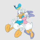 Disney Mickey Mouse Donald Daisy Kiss Frauen T-Shirt - Grau