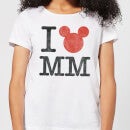 Disney Mickey Mouse I Heart MM Women's T-Shirt - White