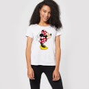 Disney Mickey Mouse Minnie Split Kiss Women's T-Shirt - White