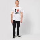 T-Shirt Homme I Heart MM Mickey Mouse (Disney) - Blanc