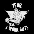 T-Shirt Homme I Work Out - Superman (DC Comics) - Noir