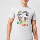 Disney Mickey Mouse Hippie Love T-Shirt - Grey