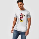 Disney Mickey Mouse Minnie Split Kiss T-Shirt - Grey