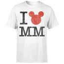 T-Shirt Disney Topolino I Heart MM - Bianco