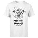 Camiseta Disney Mickey Mouse Mickey & Minnie Since 1928 - Hombre - Blanco