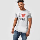 Camiseta Disney Mickey Mouse I Love MM - Hombre - Gris