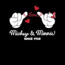 Camiseta Disney Mickey Mouse Love Mickey & Minnie - Hombre - Negro