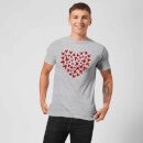 Camiseta Disney Mickey Mouse Corazón Rojo - Hombre - Gris