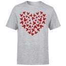 Disney Mickey Mouse Heart Silhouette T-Shirt - Grey