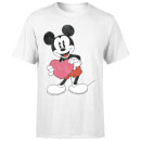 T-Shirt Homme Mickey Mouse Je t'Offre mon Cœur (Disney) - Blanc