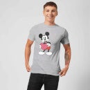 Camiseta Disney Mickey Mouse Regalo Corazón - Hombre - Gris