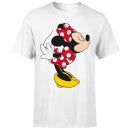Disney Mickey Mouse Minnie Split Kiss T-Shirt - Weiß
