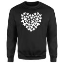 Disney Mickey Mouse Heart Silhouette Pullover - Schwarz