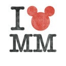 Sudadera Disney Mickey Mouse "I Love MM" - Hombre - Blanco
