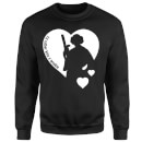Sweat Homme Leia I'd Rather Kiss A Wookie (Star Wars) - Noir