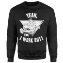 DC Comics Superman I Work Out Sweatshirt - Black