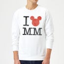 Disney Mickey Mouse I Heart MM Sweatshirt - White