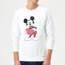 Disney Mickey Mouse Heart Gift Sweatshirt - White