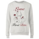 Disney Princess Snow White Love At First Bite Women's Sweatshirt - White