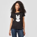 Disney Minnie Mouse Spiegel Illusie Dames T-shirt - Zwart