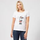 T-Shirt Femme Minnie Mouse fait Coucou (Disney) - Blanc