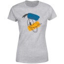 Disney Mickey Mouse Donald Duck Head Women's T-Shirt - Grey