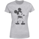 Disney Mickey Mouse Boos Dames T-shirt - Grijs
