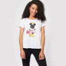 T-Shirt Disney Topolino Minnie Mouse Back Pose - Bianco - Donna