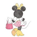 Camiseta Disney Mickey Mouse Minnie Pose Espalda - Mujer - Blanco