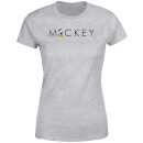Disney Mickey Mouse Letters Dames T-shirt - Grijs