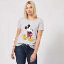 Disney Mickey Mouse Classic Kick Kleur Dames T-shirt - Grijs
