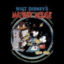 Camiseta Disney Mickey Mouse Póster Retro Piano - Mujer - Negro