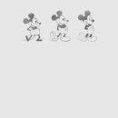Disney Mickey Mouse Ontwikkeling Drie Poses Dames T-shirt - Grijs