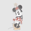 Camiseta Disney Mickey Mouse Minnie Offset - Mujer - Gris