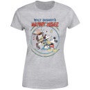 Disney Mickey Mouse Retro Poster Piano Frauen T-Shirt - Grau