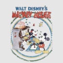 Camiseta Disney Mickey Mouse Póster Retro Piano - Mujer - Gris