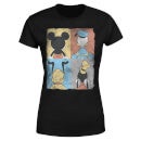 Disney Mickey Mouse Donald Duck Mickey Mouse Pluto Goofy Tiles Frauen T-Shirt - Schwarz