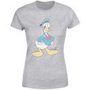 Disney Donald Duck Klassieke Pose Dames T-shirt - Grijs