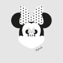 T-Shirt Disney Topolino Minnie Mouse Mirror Ilusion - Grigio - Donna